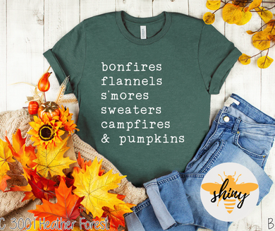 Bonfires, Flannels, S'mores...