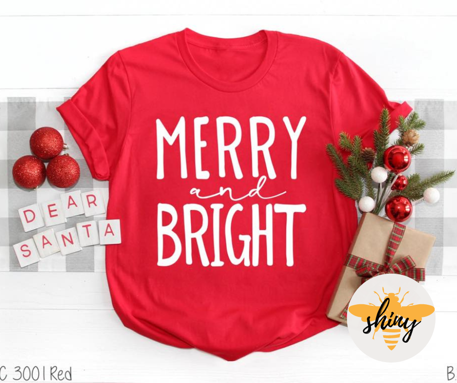 Merry and Bright (White Print)