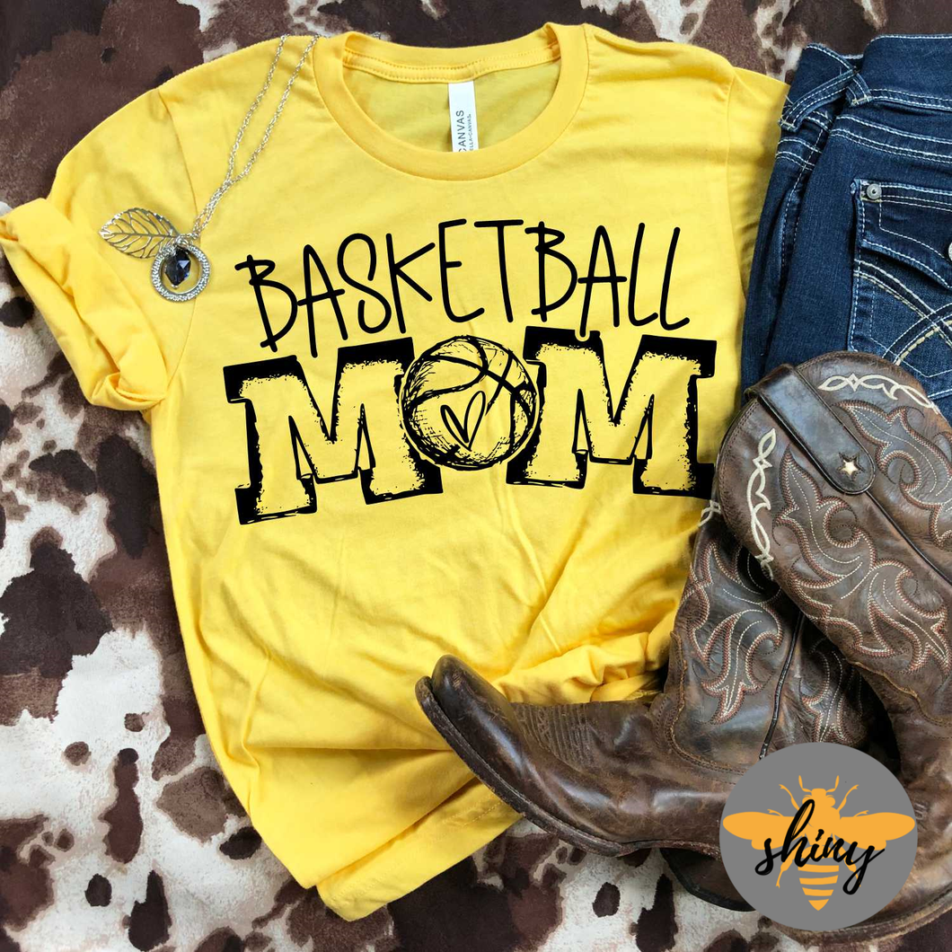 Basketball Mom with Ball